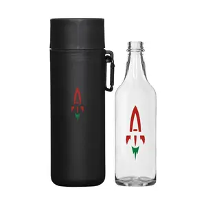 Portable Plant Vase Kit - Glass Bottle With Hole & Durable Water Bottle Portable Plant Vase Kit - Glass Bottle With Hole & Durable Water Bottle