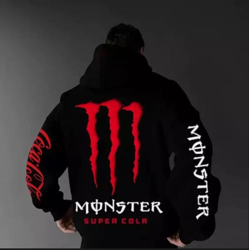 [Hoodie] Collection Multicolor Monster Energy Blue Claw Streetwear Racing Crossover Hoodie, Motocross Streetwear, Unisex Casual Pullover, Fullsize S-5XL, Gifts