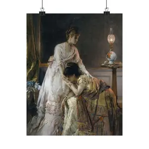 After the Ball by  Alfred Stevens Matte Vertical Posters