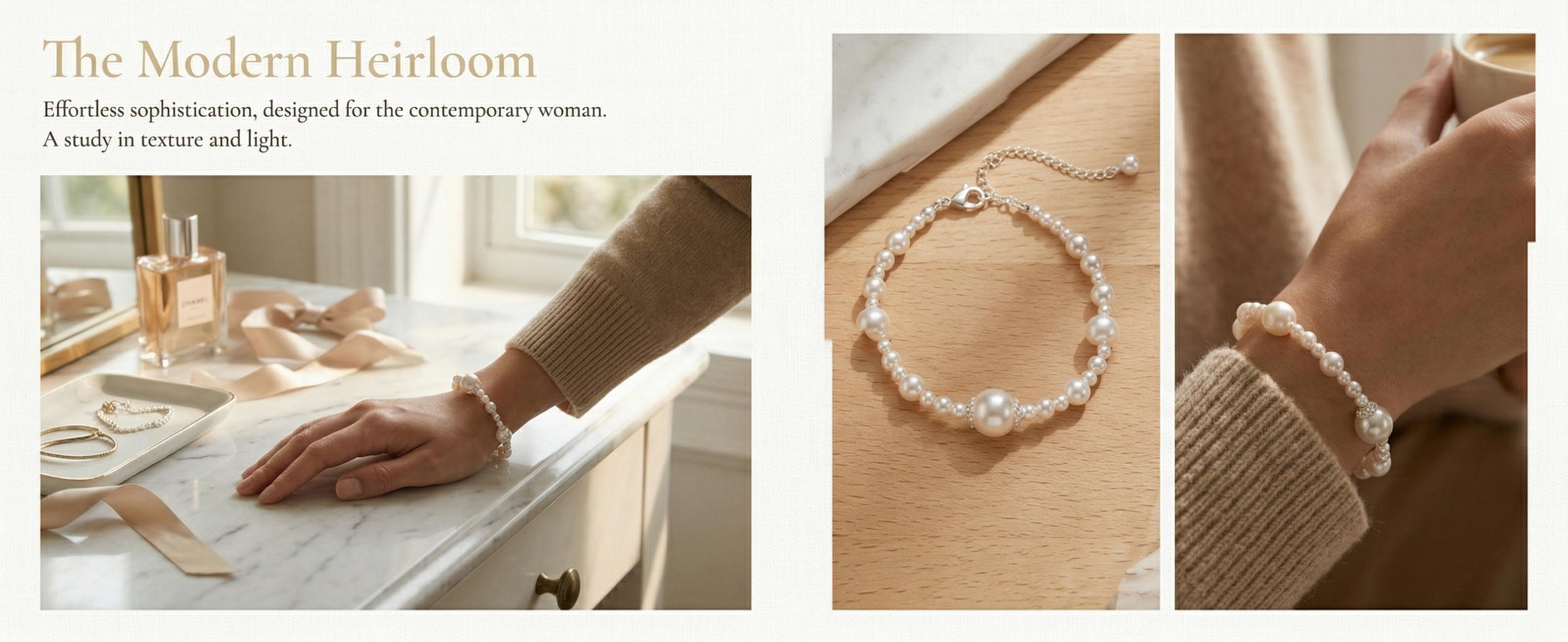 French Vintage-Inspired Pearl Bracelet — Light Luxury, Niche Design, and Refined Elegance; A Versatile, High-End Beaded Accessory