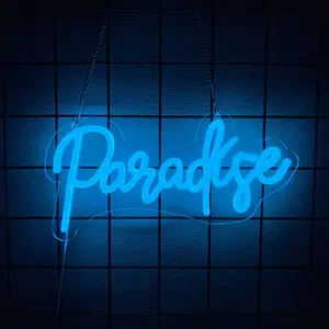 Paradise Neon Light Sign - Beach - Inspired Neon Sign for Wall Decor