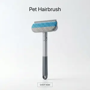 Pet Hair Remover For Furniture & Carpet, 2-in-1 Reusable Pet Fur Squeegee & Scraper for Dog/Cat Hair