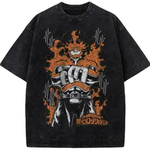 Enji Todoroki Shirt, Endeavor Shirt, MHA Shirt, Anime Shirt, Enji Todoroki Retro 90s Graphic Shirt, Number One Hero MHA Manga Merch, Anime Clothing, Gift for Him Her