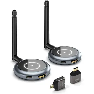 HDMI Extender Multiple Receivers 1X4, HDMI  Transmitter & Receiver 5G, Stream 1080P@60Hz Video & Audio for Laptop,  Box, Camera to Multiple TV, Projector, 165FT/50M
