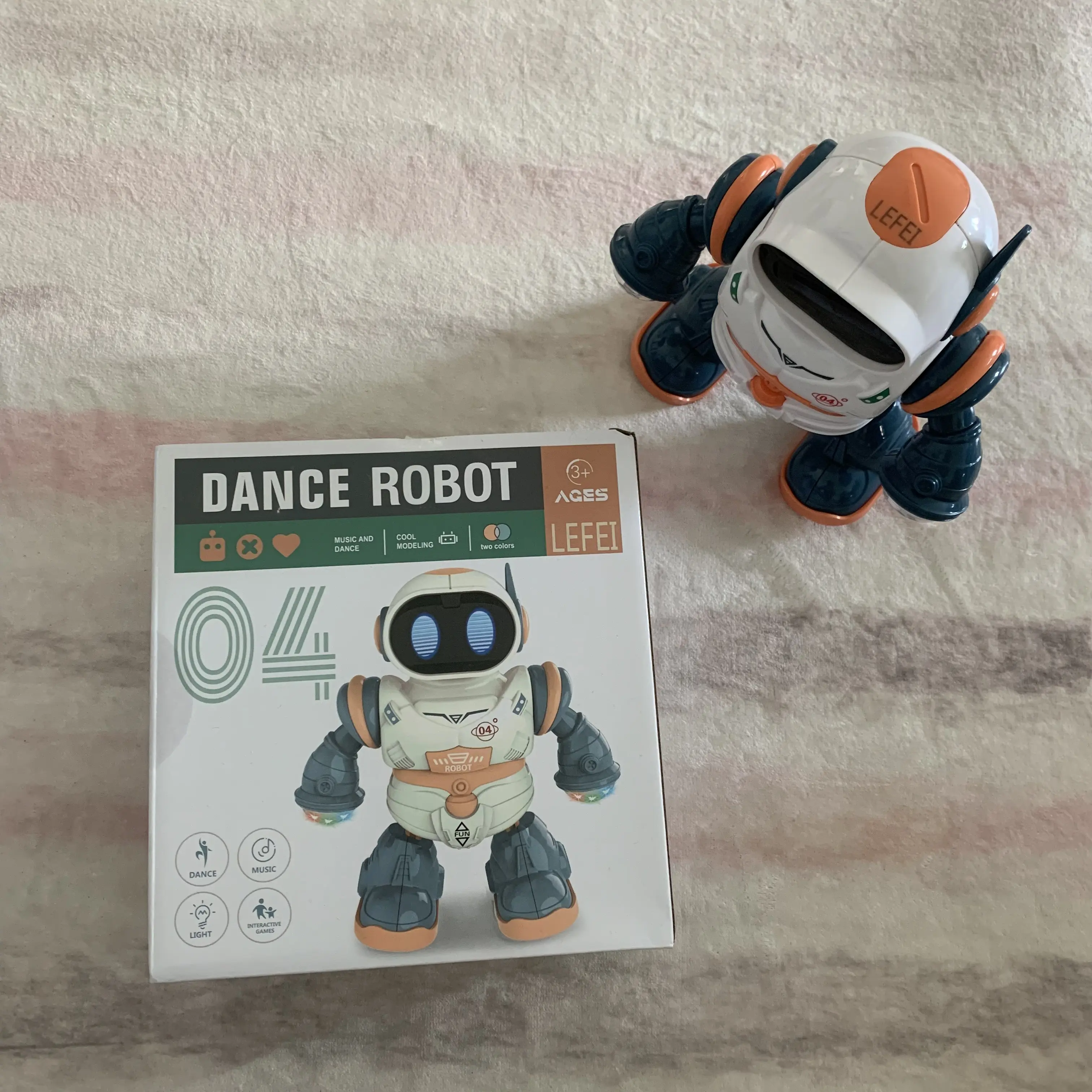 Dancing Robot Toy for Kids, Music Light-Up Smart Robot with Interactive Play for Ages 3+