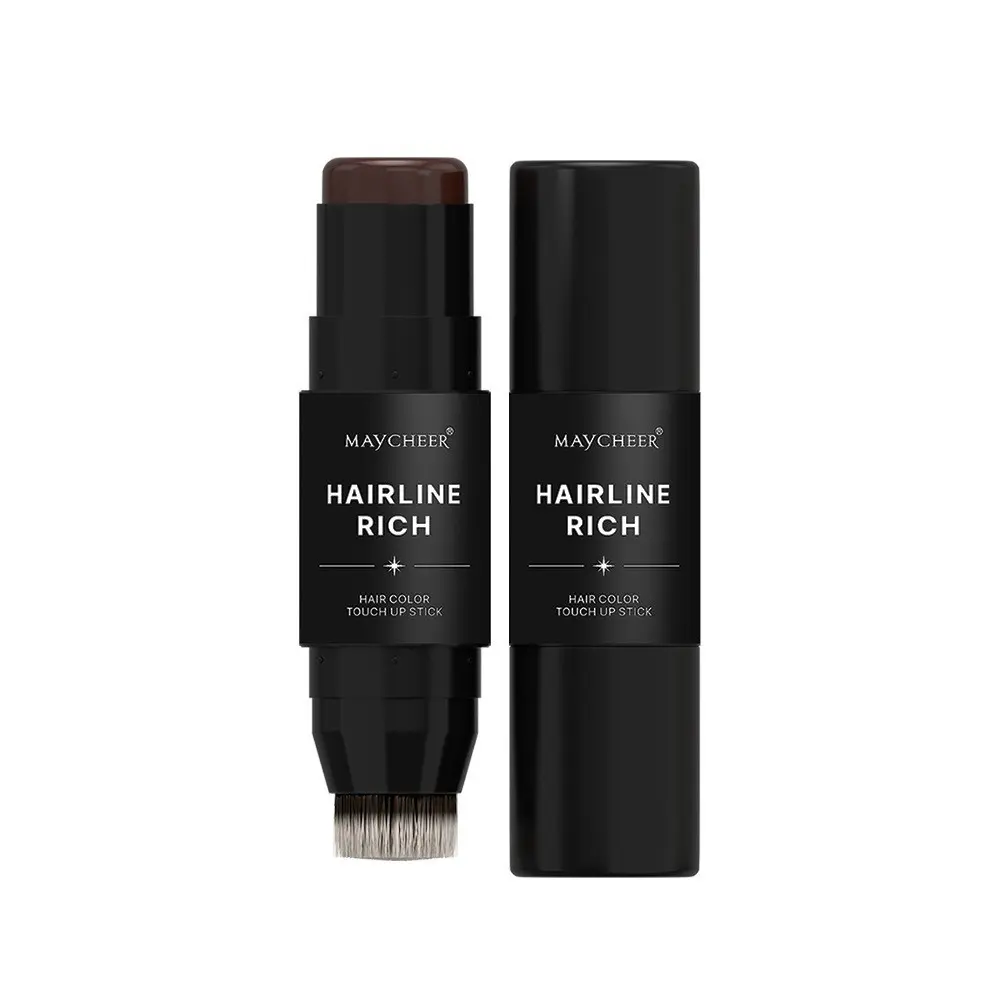 Waterproof Hairline Filler Stick, Cover Roots, Root Touch Up, Forehead Bangs Color Fill, Hair Shadow Contouring Brush, Natural Effect