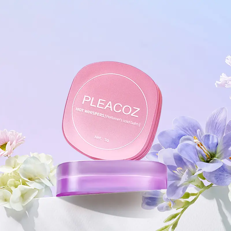 PLEACOZ Women’s Solid Perfume – Natural, Non-Greasy, Pocket Size with Mirror, Elegant Gift Choice