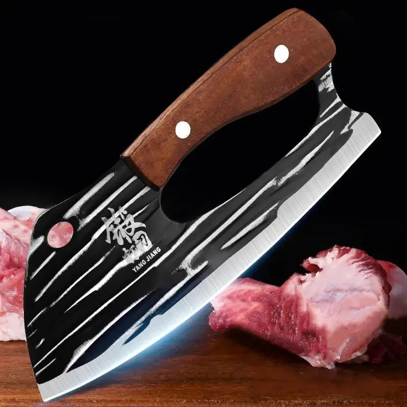 Stainless Steel Meat Cleaver, 1 Count Multifunctional Meat Knife, Kitchen Knife for Cutting Meat, Vegetable, Fruit, Kitchen Utensils