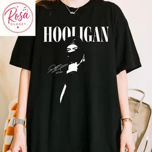Hooligan Graphic Tee, Dark Streetwear Shirt, Kpop Inspired Rebel Aesthetic, Gift for Kpop Fan