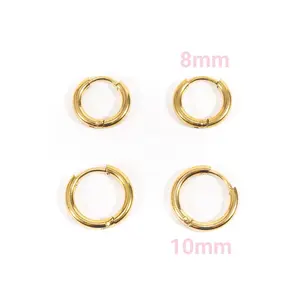 8mm Gold Huggies