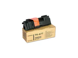 Black Toner Cartridge for Kyocera TK-677 KM-2540, KM-2560, KM-3040, KM-3060, TASKalfa 300i, Genuine Kyocera Brand