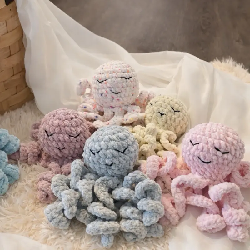 Handmade Crochet Octopus – Soft Plush Decorative Keepsake