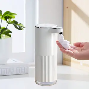 New Automatic Soap Dispenser, Wall Mounted Electric Foam Touchless Hand Sanitizer Dispenser, Adjustable Release Dispenser, 360ml Capacity, 0.3/0.8/1.5/2.0s Adjustable Dispensing Time, 0.25s Reaction Home Bathroom Decor Fall Decor Back To School