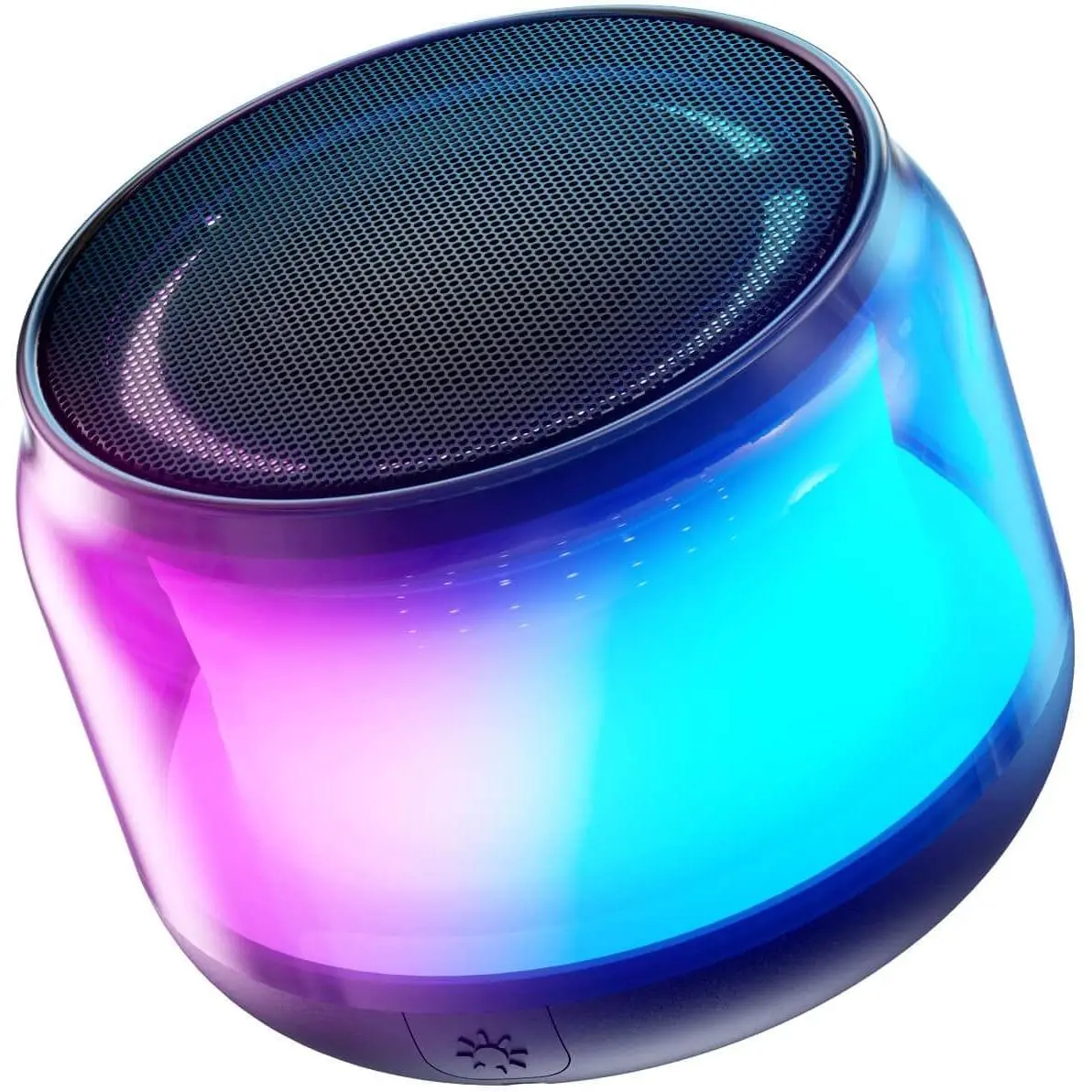 Multifunctional Portable Bluetooth Audio Speaker with LED Light, Loud Sound, Wireless Stereo Pairing, Physical Buttons, Mini Design, Ideal Gift for Kids, Compatible with Smartphones, Boat-Ready Use