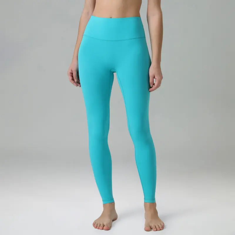 Colorfulkoala Women's No Front Seam High-Waisted Dreamlux Yoga Leggings - Light Color Edition, Tummy Control, Inner Pocket, 25"/28" Inseam, Yoga Wear, Athletic Workout & Back to School Use