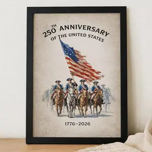 250th Anniversary United States Patriotic Poster,Freedom and Unity USA Decor,Revolutionary War,Patriotic Wall Art,1776 Independence Print