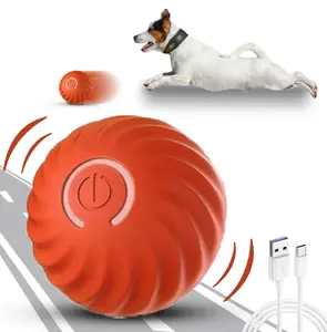 Interactive dog toy - Dog ball - Automatic rolling ball，Rolling ball toys suitable for small, medium and large-sized dogs, which can keep dogs occupied，Intelligent jumping - Balls that can move, bounce and rotate automatically. Vibration function .-GTTQ