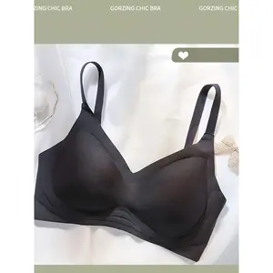 Seamless Support Bra, Comfortable Soft Wireless Lifting Bras, Anti-Sagging Back Smoothing Underwear, Casual Style With Adjustable Hooks