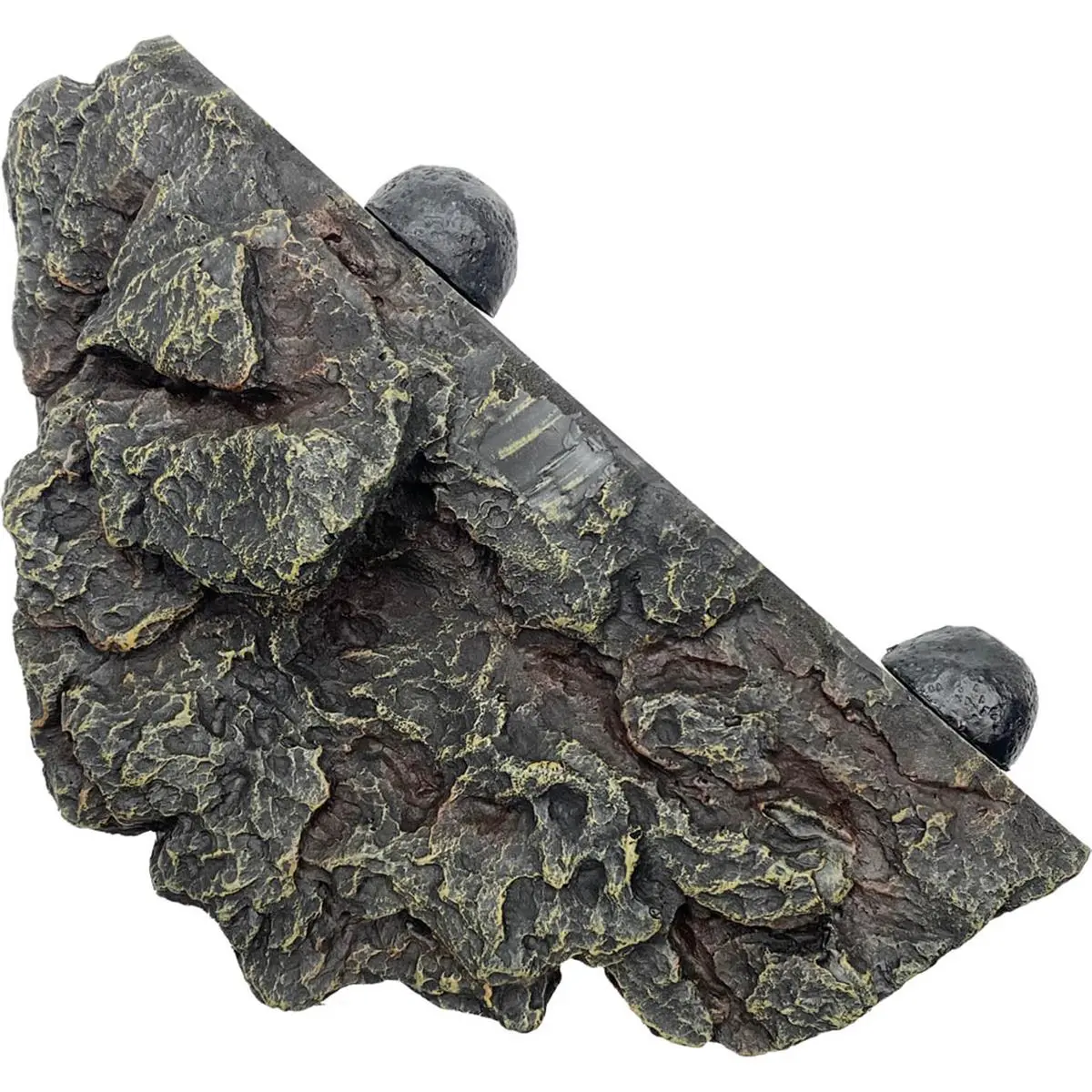 212 MAIN Komodo Reptile Magnetic Basking Ledge - 25.5 in. Gray Polyresin Rock-Like Ledge, Space-Saving, Strong Magnets, Natural Look, Maintains Naturalistic Environment for Arboreal & Terrestrial Pets