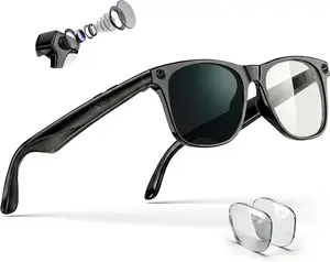 Earlysincere AI Smart Glasses with 4K Camera & Chatgpt, Photochromic Transition Lenses + Extra Blue Light, Real-Time Translator & Meeting Minutes, Voice Control Smart Wearable EarlySincere