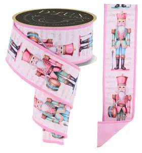 Pink Nutcracker Ribbon 2.5" x 10 yds