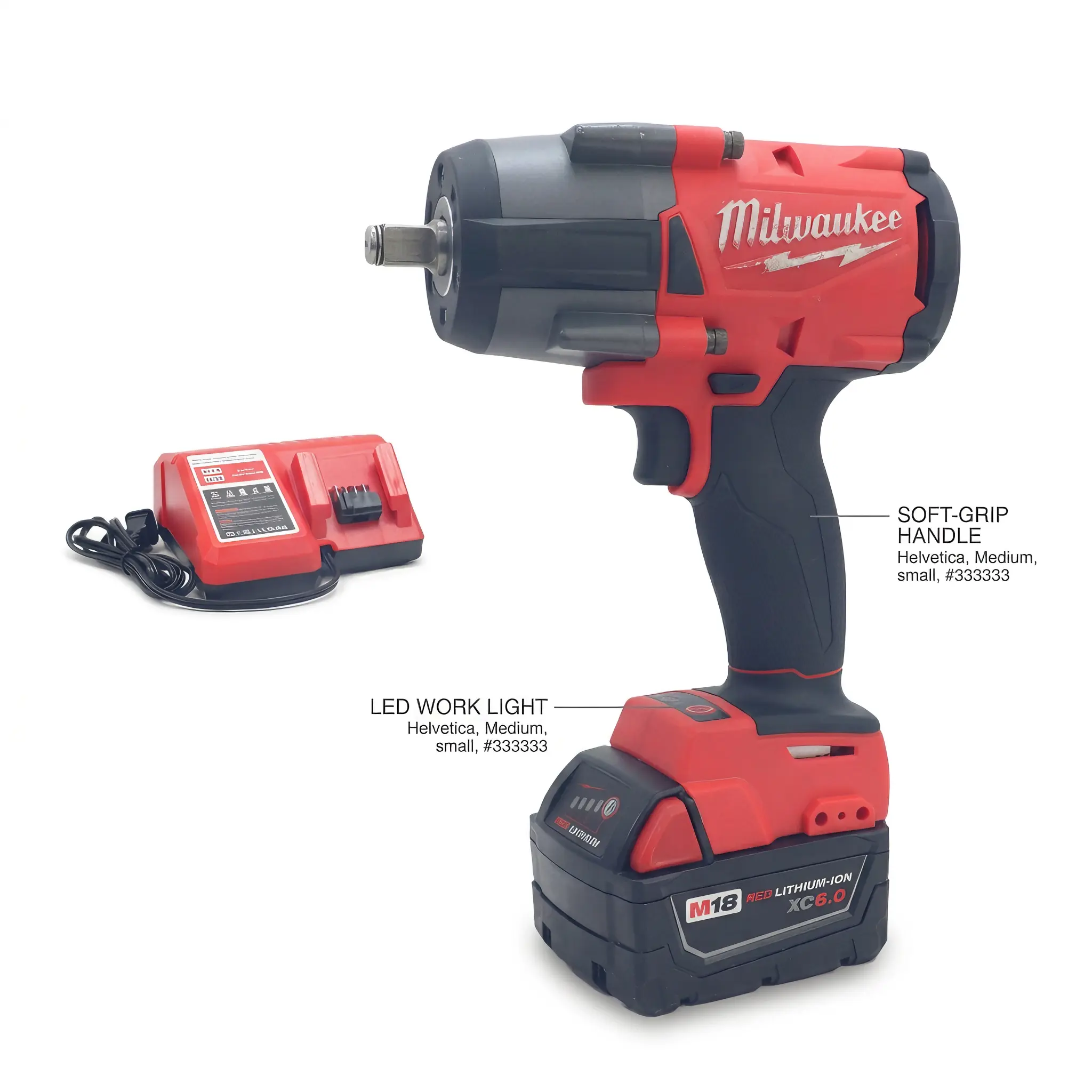 Milwaukee M18  1000N  FMTIWF12 Cordless Fastening Tool with 3000 ipm Impact Rate for Vehicle Repair and Machinery Assembly durable hand bolt multifunctional power wireless lithium drill diy heavy equipment maintenance magnetic mount renovation project new