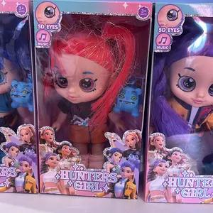 Kpop dolls Rumi Mira Zoey Anime action figure doll 5D Eyes 10 Inch 5 Joints Anime-Inspired Demon Hunters Girls Dolls,Gift for Fans & Kids Valentines Gifts