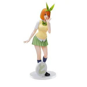 19cm Luminasta Series 5Toubun No Hanayome The Quintessential Quintuplets Yotsuba Nakano Academy Outfit PVC Official Anime Figure Figurine Collectible Model Table Ornament Fan Collection Holiday & Birthday Gifts