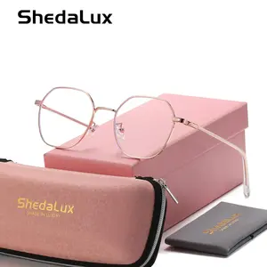 ShedaLux Exquisite Elegant Full Frame Plano Glasses Reading Square Frame Plano Glasses