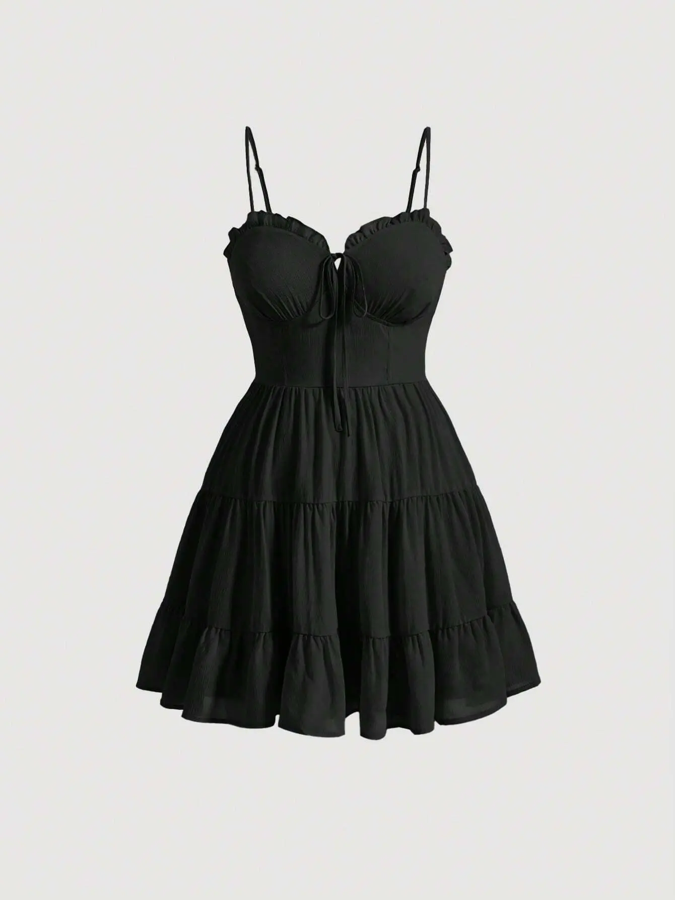 MOD Plus Size Milkmaid Dress Tie Cami Corset Style - TikTok Shop