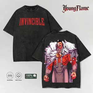 Villain Arc Comic Graphic Tee | Men's Gym Pump Cover | Vintage Acid Wash 100% Cotton Oversized Shirt t-shirt clothes boyfriend cottontees