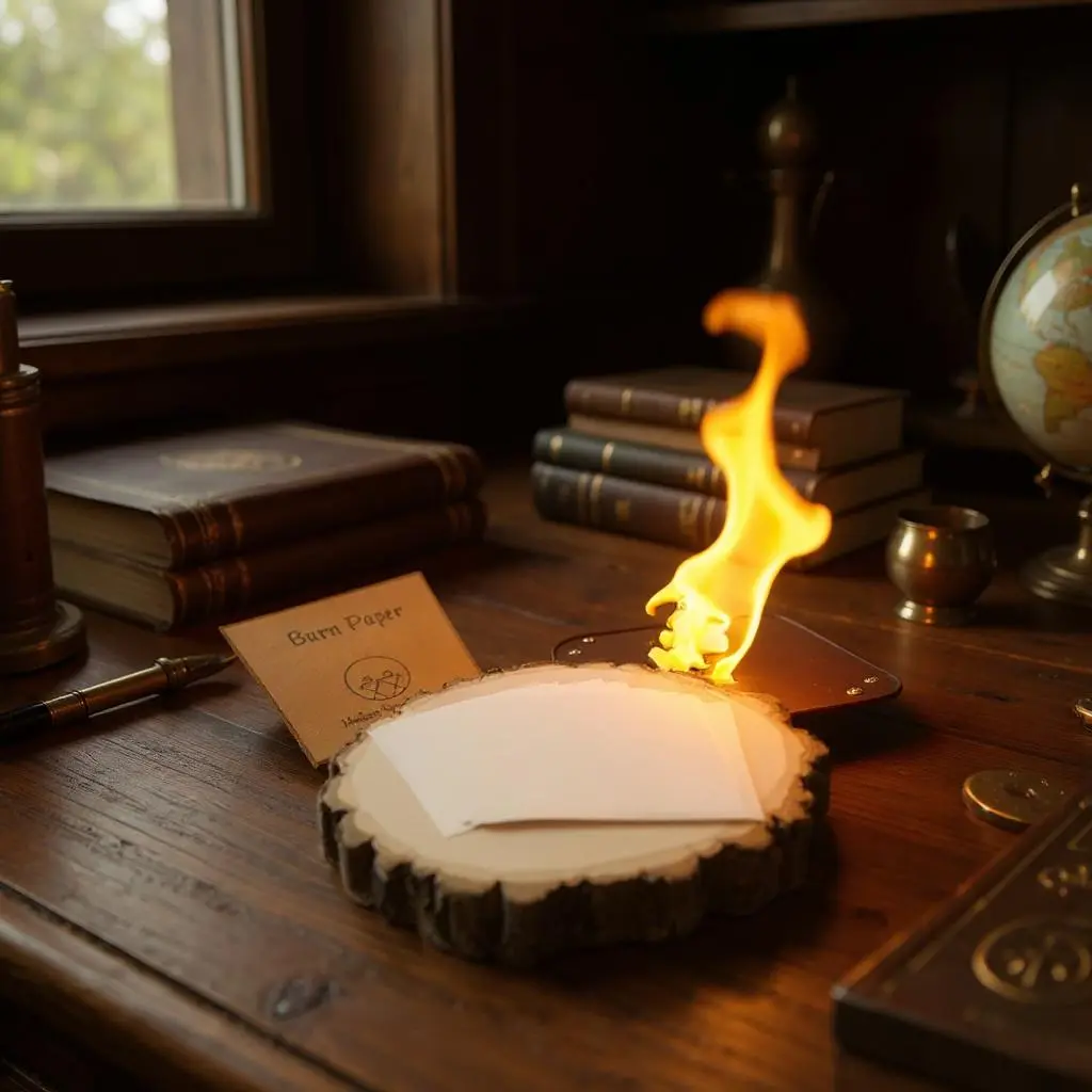 White Burn Paper