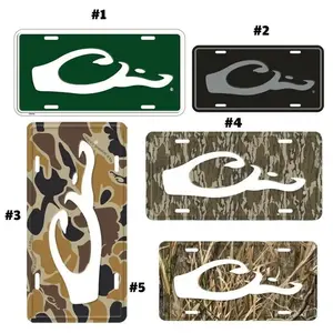 Drake Camouflage Aluminum License Plate | OVO Sound Inspired Camo Aesthetic Vanity Tag