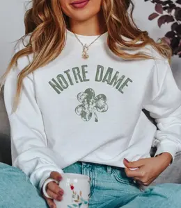 Personalized Last Name St Patrick's Day Distressed Custom Irish Sweatshirt Hoodie Drinking Parade Shirt Irish Clover Vintage Shamrock Grunge