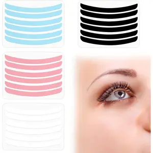 24Pcs Lash Lift Rods Ribbon Kit, Reusable Lash Lift Pads Lash Lift Tool, Soft Pads Silicone Perm Ribbon Eyelash Lifting Compensator, Eyelash Tapes Makeup Beauty Tools for Eyelashes Lifting (4 Colors)