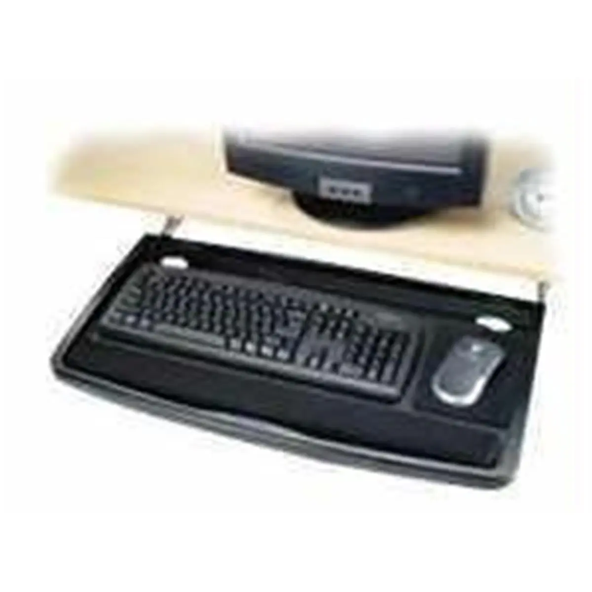 Kensington Black Office Desk Keyboard Drawer with Mouse Tray - Kensington Computer (UPC: 085896600046)