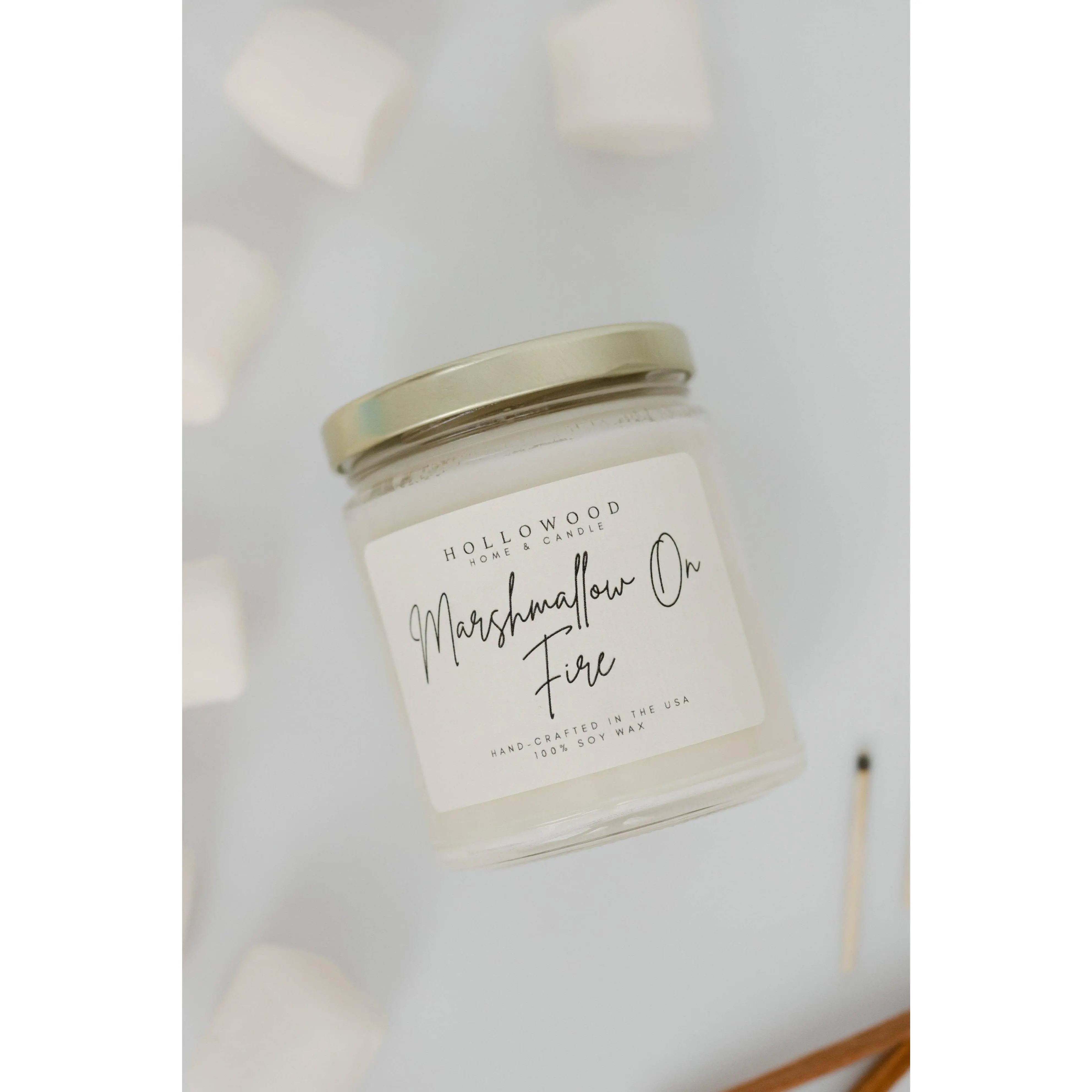 Marshmallow On Fire Candle
