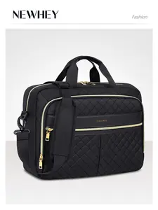 15.6-17.3 Inch Laptop Bag for Women, Waterproof Messenger Document Holder, Ideal for Office, University, Teacher, Durable Design