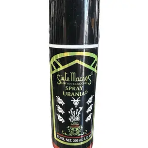 Siete Machos Spray Urania - 200ml Airsole Cologne for Protection, Strength, and Spiritual Cleansing Energy