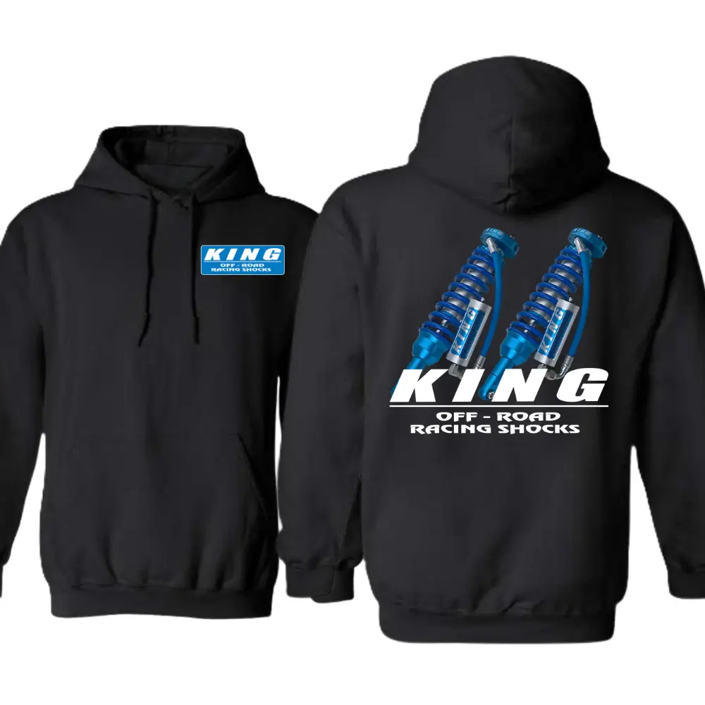 King Shocks Off Road Racing Graphic Hoodie, Vintage Motorsport Streetwear Apparel, Everyday Outfit, Offroad Enthusiast Top, Unisex Gift For Men Women