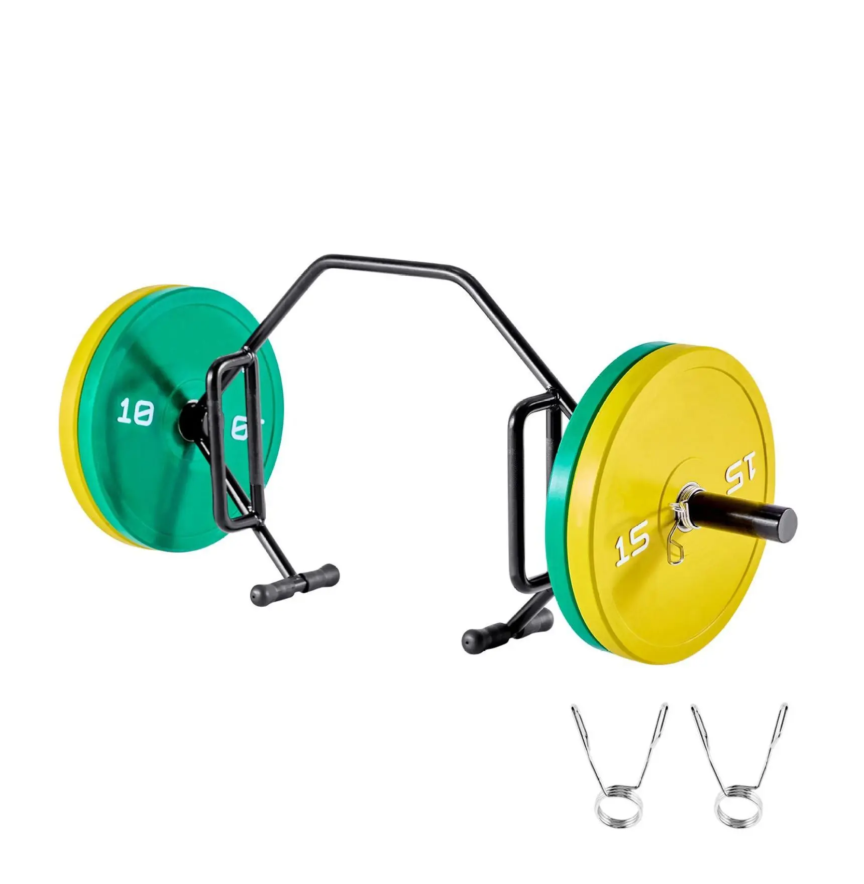 Trap Bar Hex Bar - 800 LBS Capacity, 2-Inch Open-Ended Hex Barbell for Weightlifting, Strength Training, Squats, Deadlifts, Shoulder Press, Home Gym Equipment Default