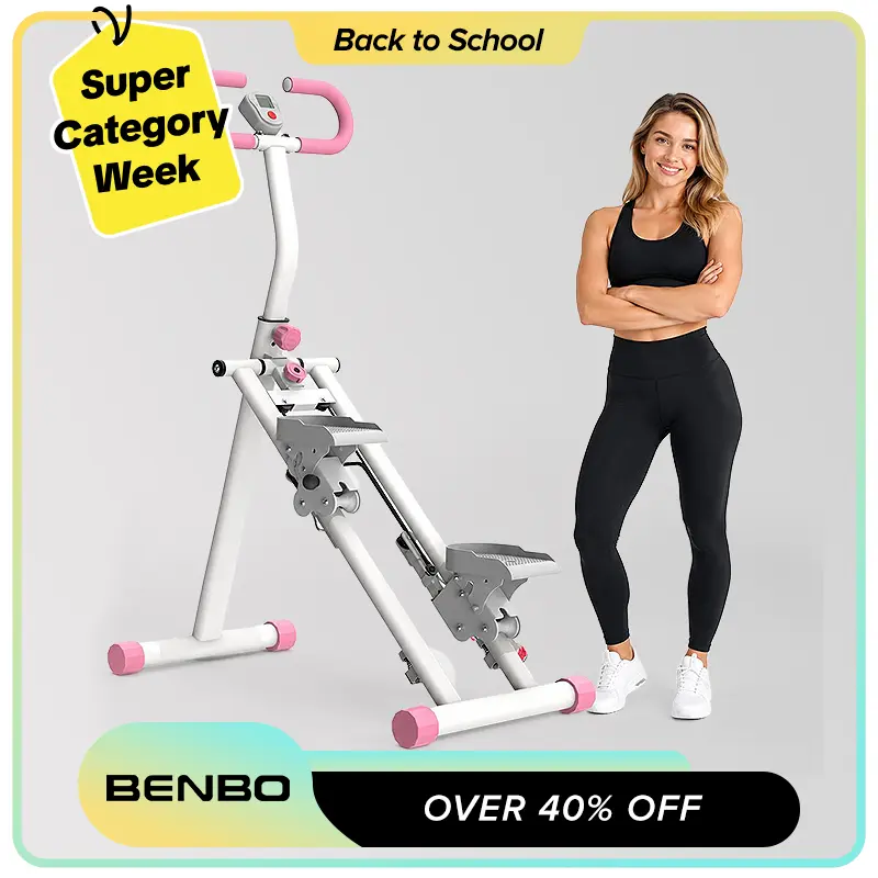 Stair Stepper for Home-Upgrade Vertical Climber Workout Machine for Full-Body Exercise Climber Fitness Equipment with Stable Frame Adjustable Handlebar-Pink