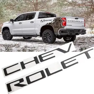 Chevrolet 3D Raised Tailgate letters for 2019-23 Chevy Silverado 1500 2500HD