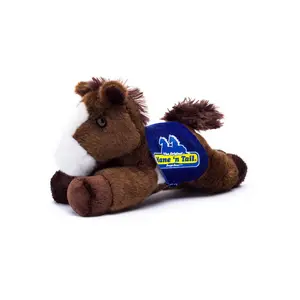 Paint Horse with Mane 'n Tail Blue Saddle