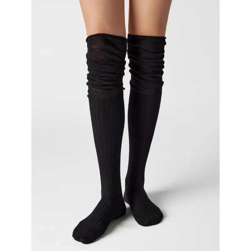 MK Socks Extreme Over the Knee Sports Socks - Neon Yellow