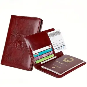 Passport Holder, Passport Cover, PU Leather Travel Passport Wallet, Multi-functional Passport Protector, Passport Case for Travel, Travel Accessories