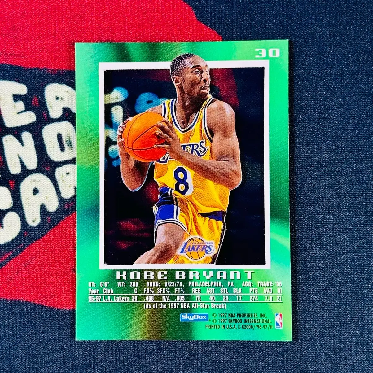 1996-97 Skybox E-x2000 Kobe Bryant Rookie Card - TikTok Shop