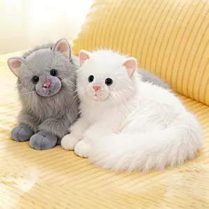 Cute Plush Cat Toy, Soft Long Fur Design, Super Soft Fluffy, Perfect Gift for Kids & Adults, Adorable Home Decor Accessory, Ideal for Playtime Fun