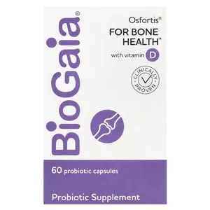 BioGaia Osfortis with Vitamin D, 60 Probiotic Capsules
