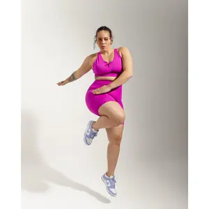 Plus Size High Compression Shorts with Pockets